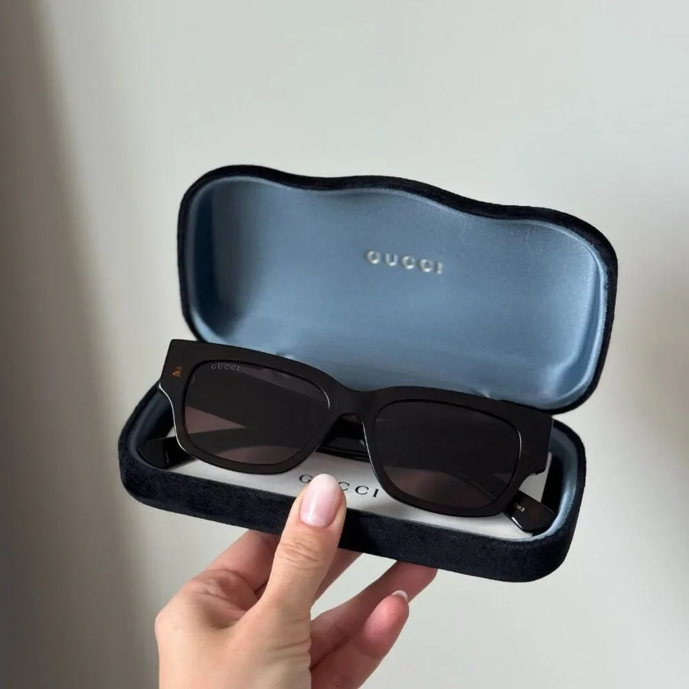 Gucci Women Sunglasses Havana Brown Square GG1794S 002 BRAND NEW - Picture 3 of 14